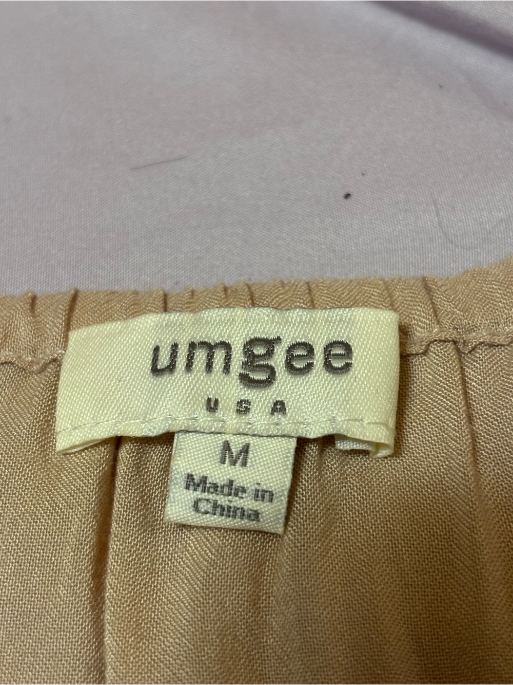 Umgee Beige Embroidered Bell-Sleeve Peasant Top Embroidered Flowers and Lace - Picture 5 of 12